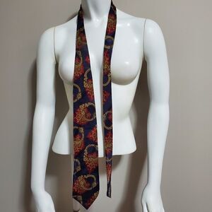 Gildners Blue, Red, & Gold Silk Tie